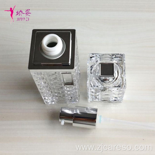 Luxury Square Shape Crystal Acrylic Jar